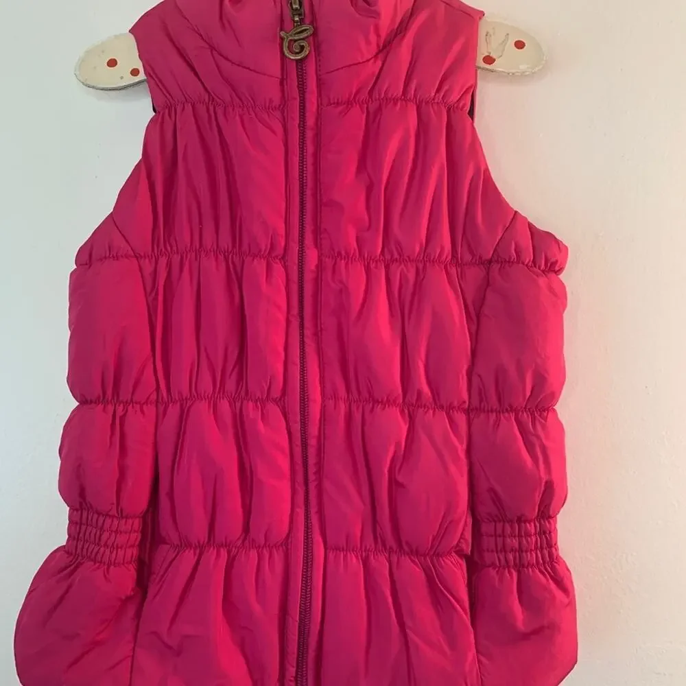 CHAPS Girl’s Pink Zip Up Puffer Vest / Size: 4